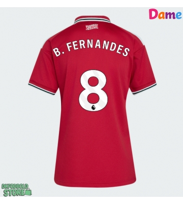 Manchester United Bruno Fernandes #8 Replika Hjemmebanetrøje Dame 2026-27 Kortærmet